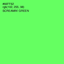 #66FF62 - Screamin' Green Color Image